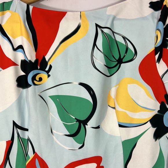 Totally delightful Talbots, size 8, cotton/poly blend floral maxi dress - Picture 2 of 5